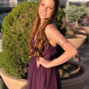 Deep Purple Prom Dress
